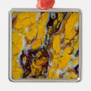 Yellow Shattuckite Metal Tree Decoration