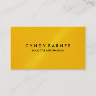Yellow Sheen Business Card