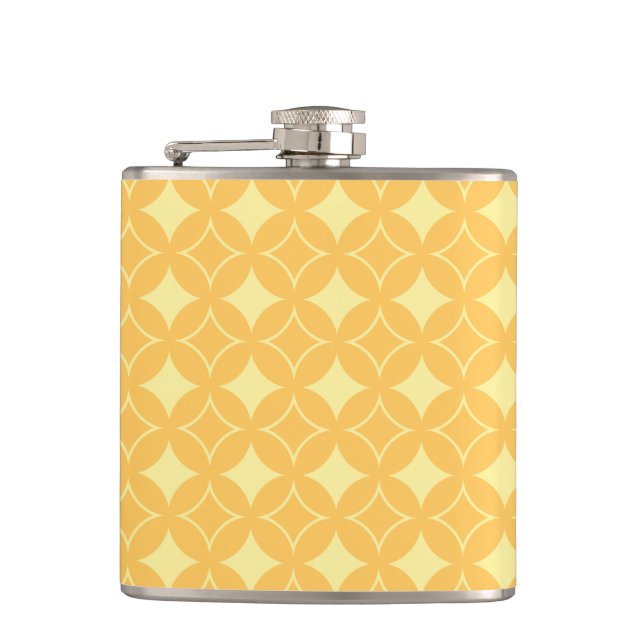 Yellow shippo hip flask (Front)