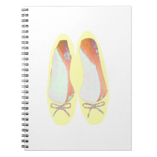 Yellow shoes spiral notebook