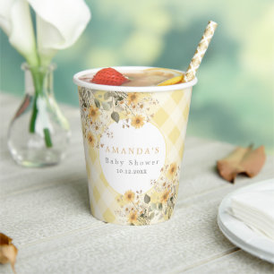 Yellow Silly Goose Baby Shower Paper Cups