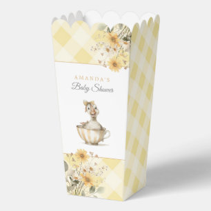 Yellow Silly Goose Baby Shower Popcorn Favour Box