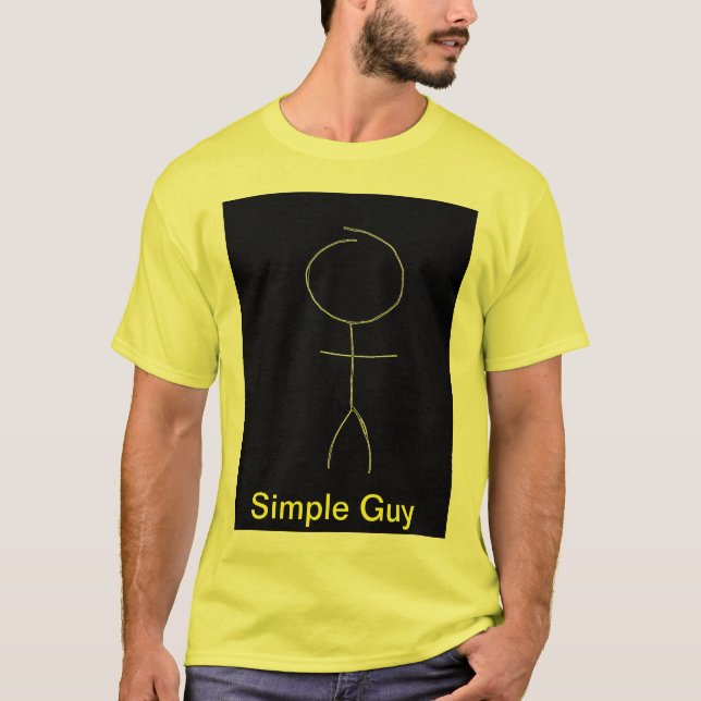 Yellow simple guy shirt (Front)