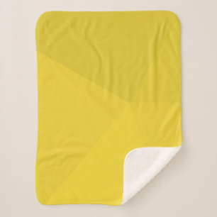 Yellow, simple, modern, cool, geometric trendy art sherpa blanket