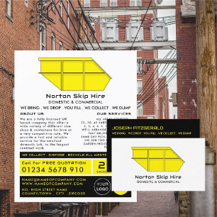 Yellow Skip, Skip/Dumpster Company Advertising Flyer