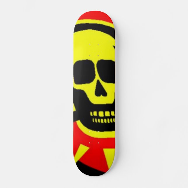 Yellow Skull Skateboard (Front)
