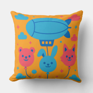 Yellow Sky Parade Cushion