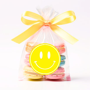Yellow Smile One Happy Dude/Gal Birthday Stickers