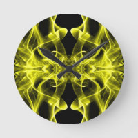 Yellow Smoke Symmetrical Minimalist Black