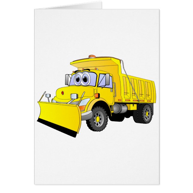 Yellow Snow Plough Cartoon (Front)