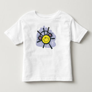 Yellow snowflake with ear muffs toddler T-Shirt