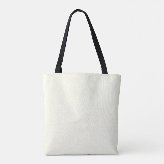 Yellow Soft Pale White Pastel Solid Colour Tote Bag (Back)