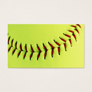 Yellow softball ball