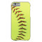 Yellow softball ball