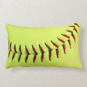 Yellow softball ball lumbar cushion