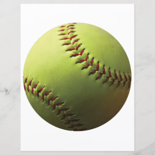 Yellow Softball Blank Cutout