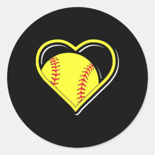 Yellow Softll Heart For Softll Lovers Classic Round Sticker
