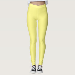 Yellow solid color light-medium, leggings