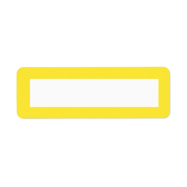 Yellow solid colour border blank (Front)