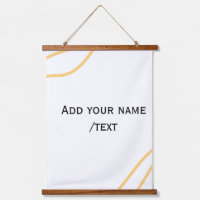 Yellow Spanish border name message text lines