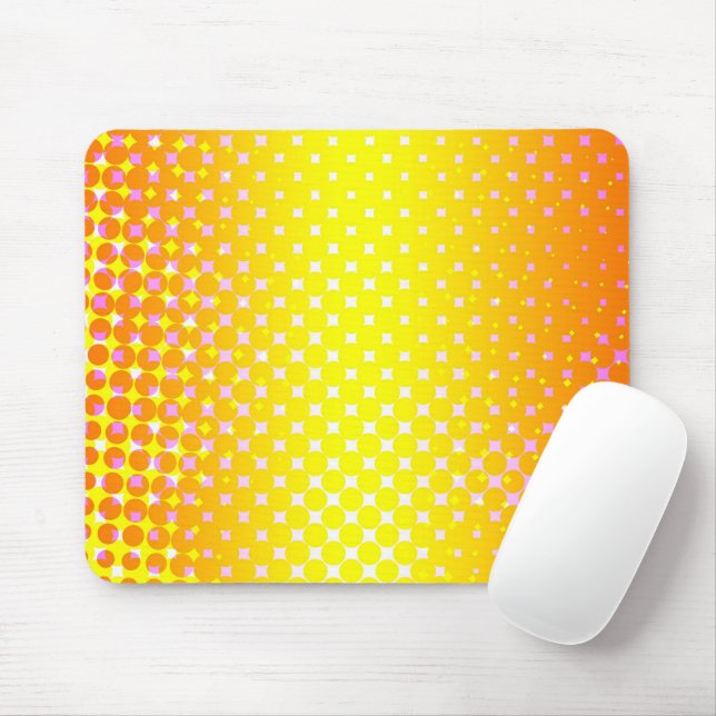 Yellow Sparkle Mouse Pad (With Mouse)