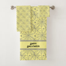 Yellow Spider Web Halloween 