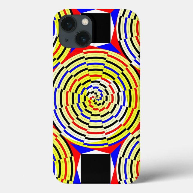 Yellow Spirals by Kenneth Yoncich Case-Mate iPhone Case (Back)