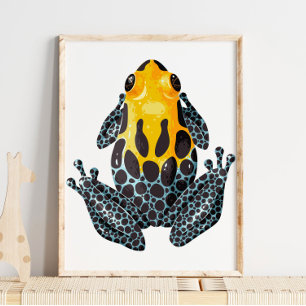 Yellow Spotted Frog Digital Print   Wall Print