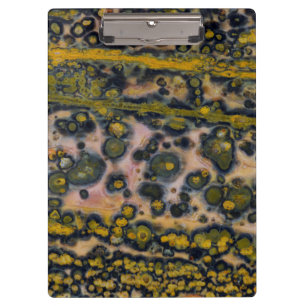 Yellow spotted Ocean Jasper Clipboard