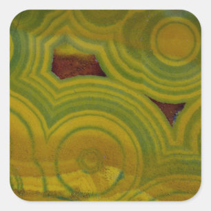 Yellow Spotted Ocean Jasper Square Sticker