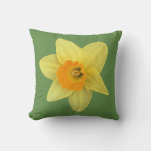 Yellow Spring Daffodil Cushion