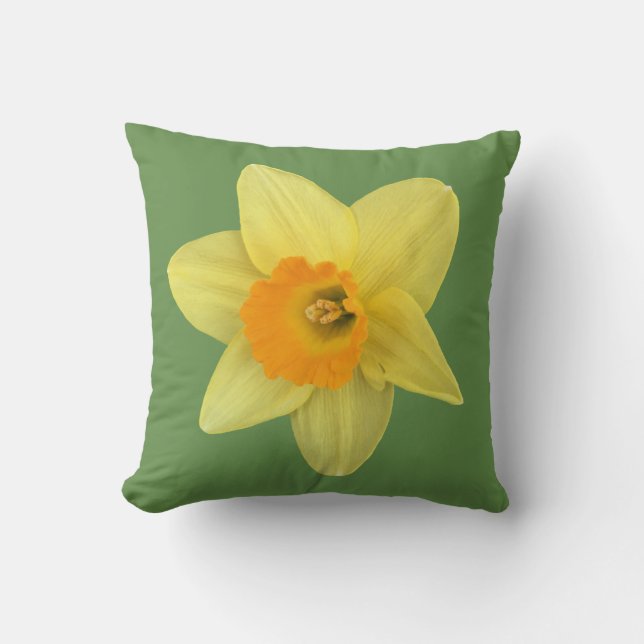 Yellow Spring Daffodil Cushion (Front)
