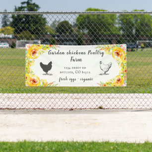 Yellow Spring Floral Farmhouse Banner
