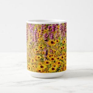 Yellow Spring Wildflowers Coffee Cup Mug
