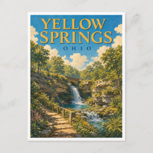 Yellow Springs Ohio Glen Helen GeoSaga Postcard