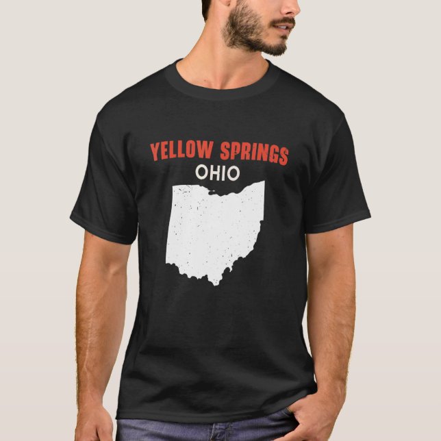 Yellow Springs Ohio USA State America Travel Ohioa T-Shirt (Front)