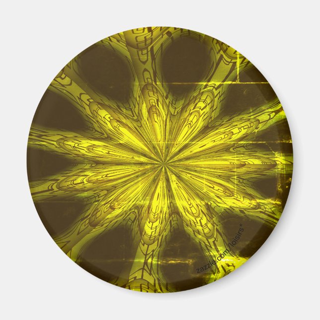  Yellow Standard, 2¼ Inch Circle Magnet (Front)