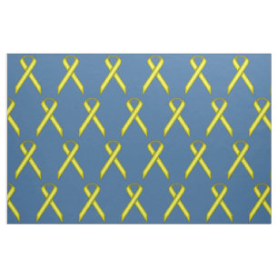 Yellow Standard Ribbon by Kenneth Yoncich Fabric
