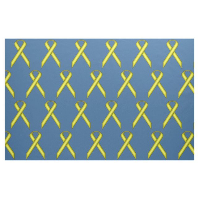 Yellow Standard Ribbon by Kenneth Yoncich Fabric (Fat Quarter)