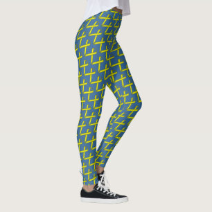 Yellow Standard Ribbon by Kenneth Yoncich Leggings