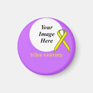Yellow Standard Ribbon by Kenneth Yoncich Magnet