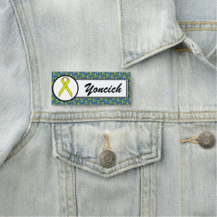 Yellow Standard Ribbon by Kenneth Yoncich Name Tag