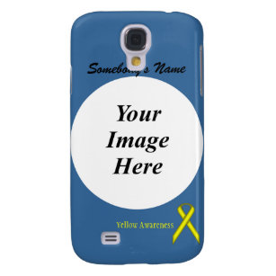 Yellow Standard Ribbon Template by Kenneth Yoncich Galaxy S4 Case