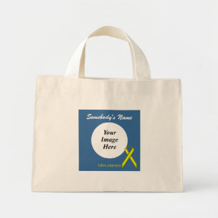 Yellow Standard Ribbon Template by Kenneth Yoncich Mini Tote Bag