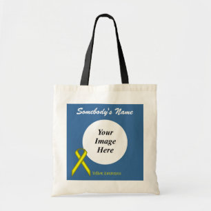 Yellow Standard Ribbon Template by Kenneth Yoncich Tote Bag