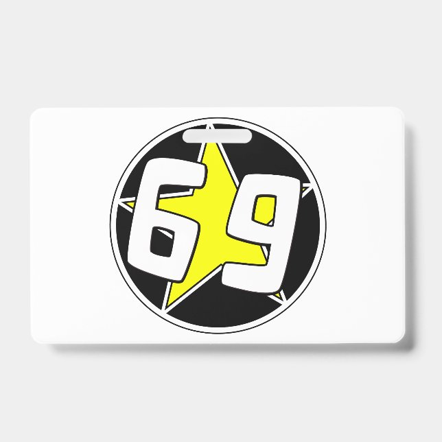 Yellow Star 69  ID Badge (Front)