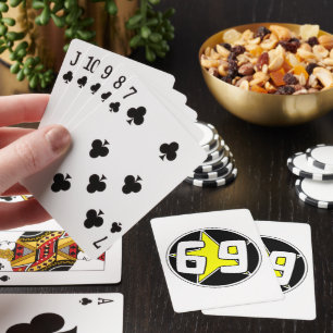 Yellow Star 69 Playing Cards
