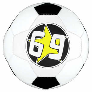 Yellow Star 69 Soccer Ball