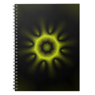 Yellow Starburst Spiral Notebook