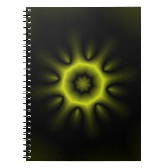 Yellow Starburst Spiral Notebook (Front)